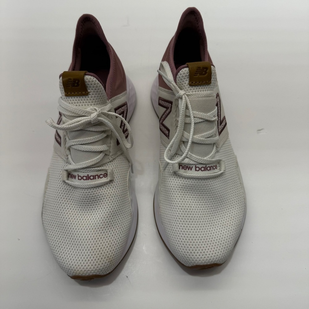 New Balance Fresh Foam Roam v1 Womens 9 Cream Pink Leopard Shoes WROAVRL1